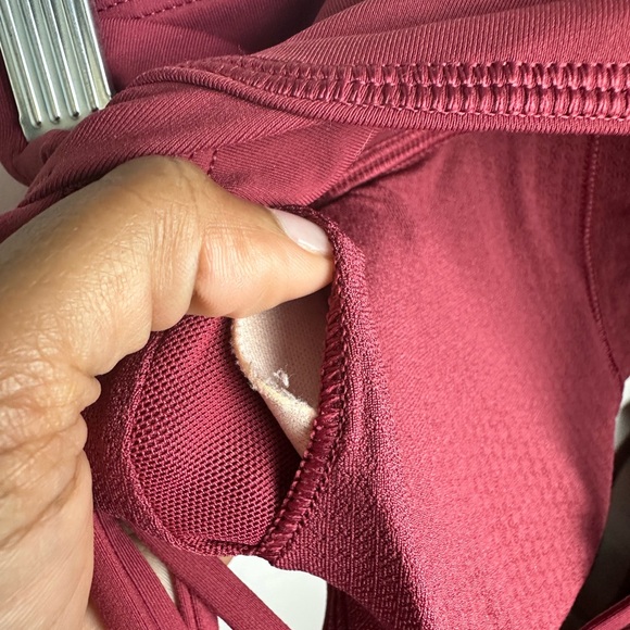 #58 LULULEMON RED MERLOT ALIGN BRA ATHLETIC SPORTY RUNNING GYM - Picture 6 of 8